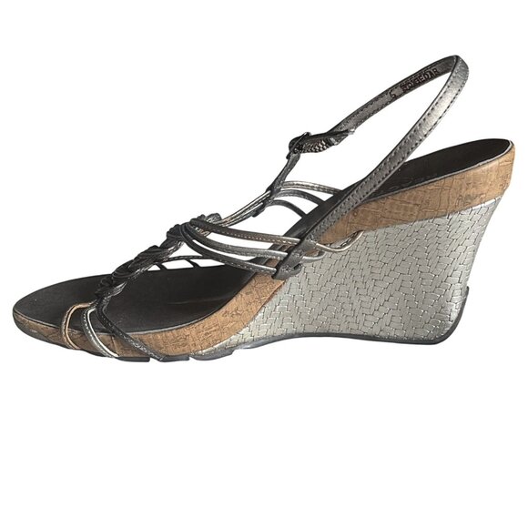 Kenneth Cole Reaction Braided Wedge Sandals – Elegance Meets Everyday Comfort 6 - Picture 5 of 7